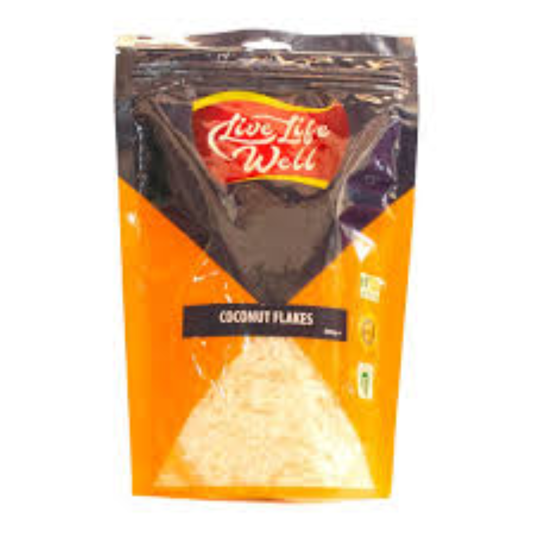 LIVE LIFE W COCONUT FLAKES 250G